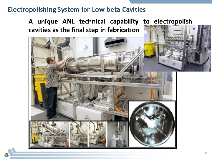 Electropolishing System for Low-beta Cavities A unique ANL technical capability to electropolish cavities as