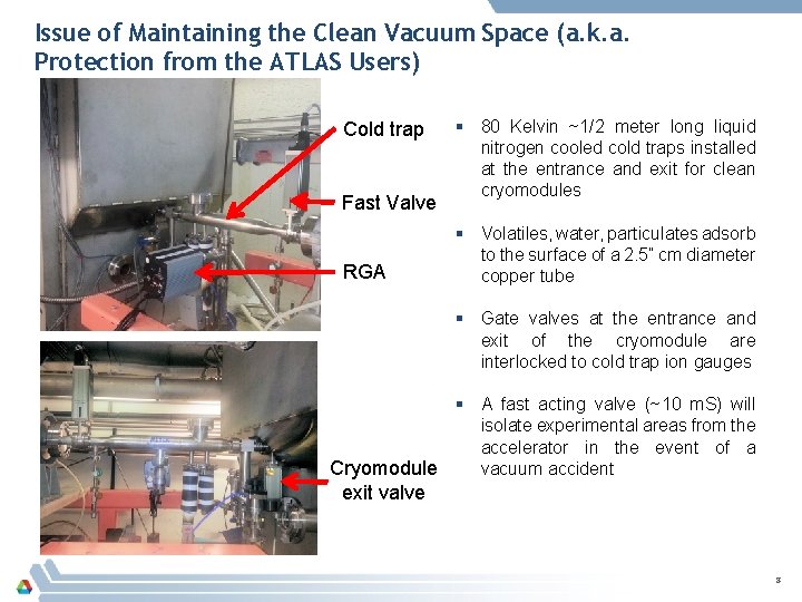 Issue of Maintaining the Clean Vacuum Space (a. k. a. Protection from the ATLAS