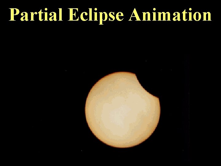 Partial Eclipse Animation 