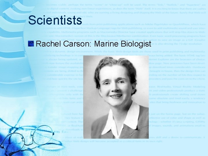 Scientists Rachel Carson: Marine Biologist 