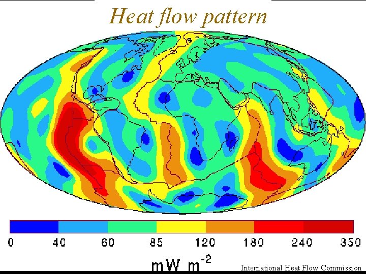 Heat flow pattern International Heat Flow Commission 