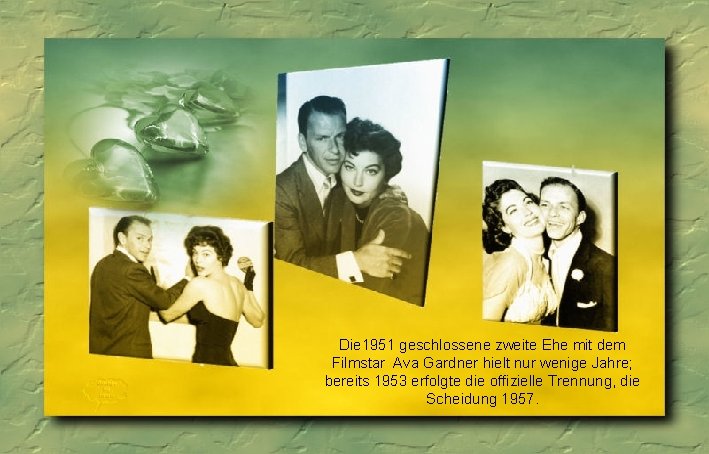 Die 1951 geschlossene zweite Ehe mit dem Filmstar Ava Gardner hielt nur wenige Jahre;