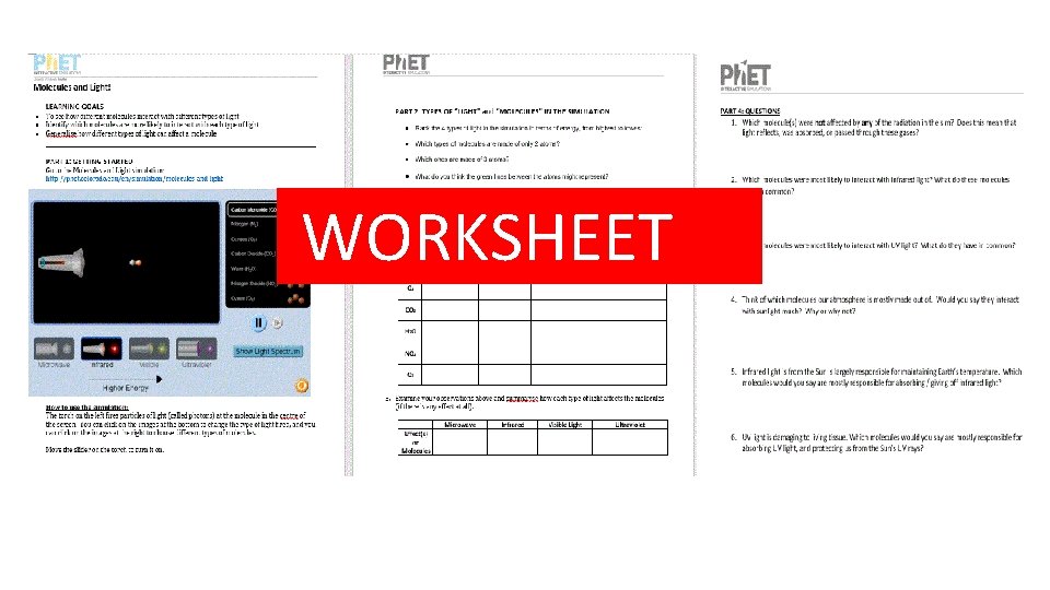WORKSHEET 