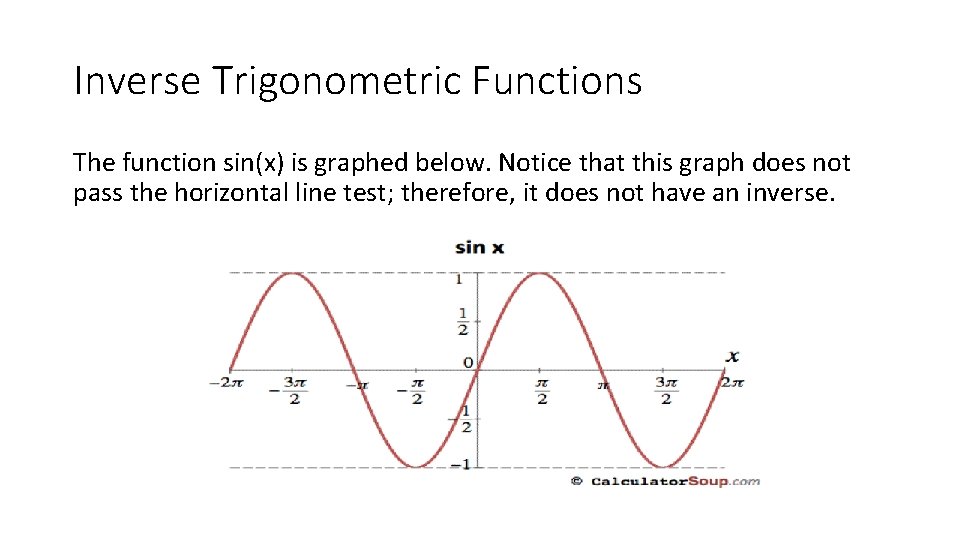 MATH 1330 Section 5 4 a Inverse Trigonometric