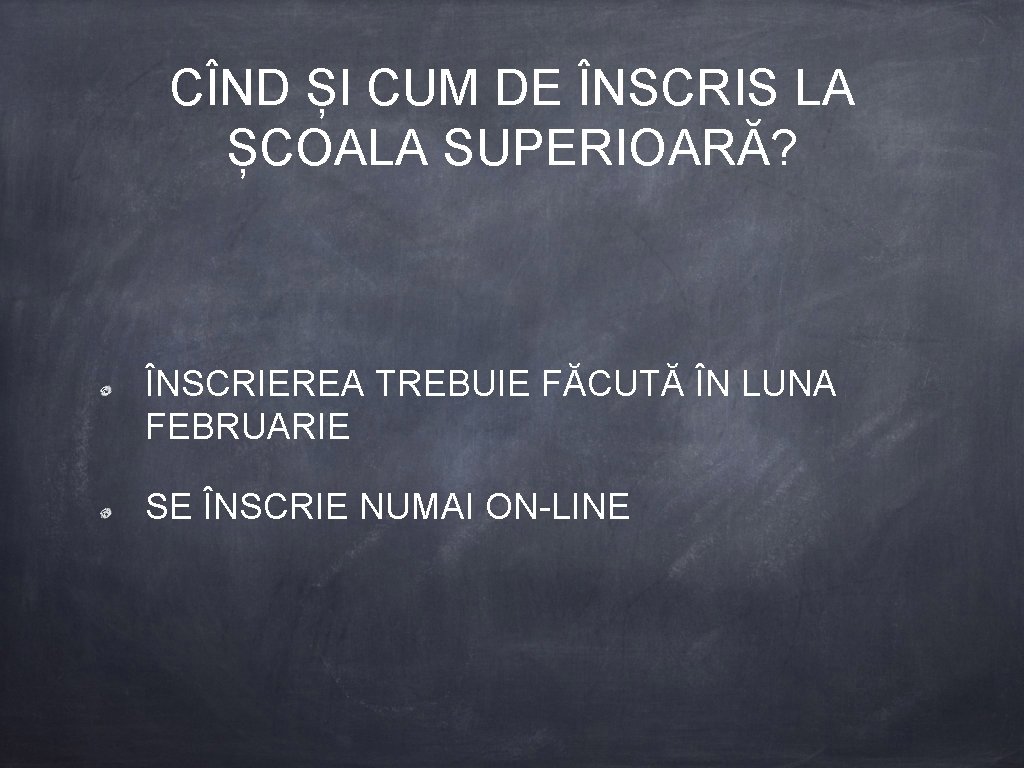 CÎND ȘI CUM DE ÎNSCRIS LA ȘCOALA SUPERIOARĂ? ÎNSCRIEREA TREBUIE FĂCUTĂ ÎN LUNA FEBRUARIE