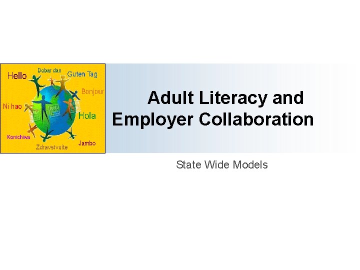 Adult Literacy and Employer Collaboration State Wide Models 