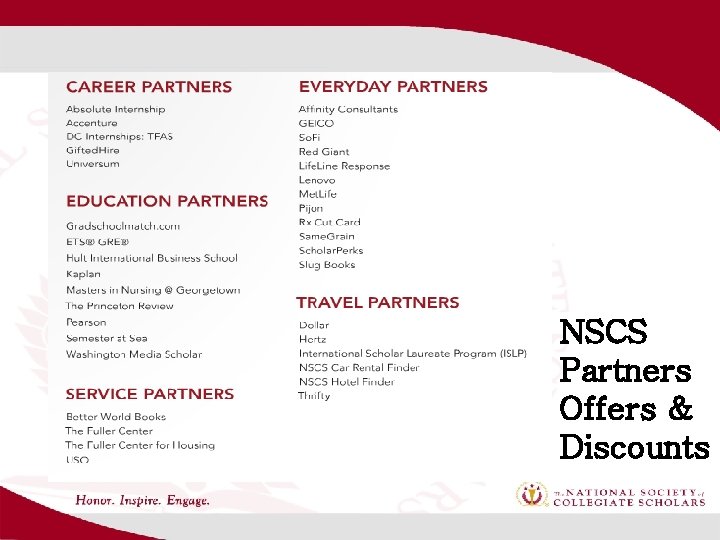 NSCS Partners Offers & Discounts 