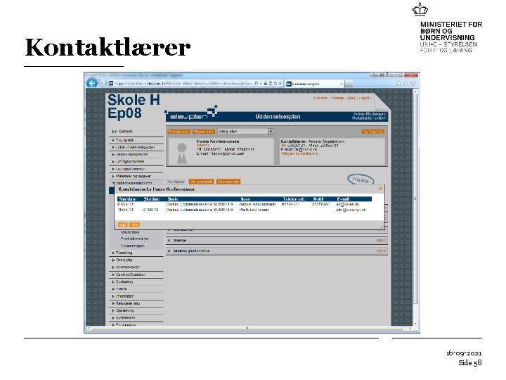Kontaktlærer 16 -09 -2021 Side 58 