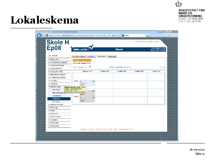 Lokaleskema 16 -09 -2021 Side 71 