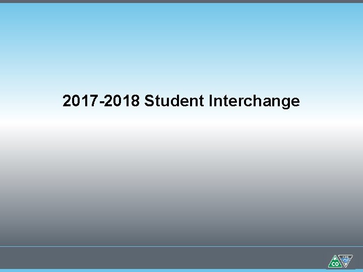 2017 -2018 Student Interchange 