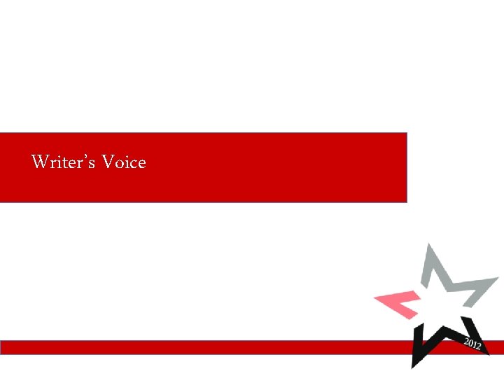 Writer’s Voice 