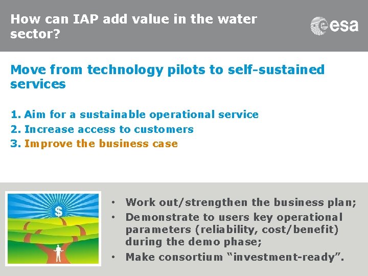 How can IAP add value in the water sector? Move from technology pilots to