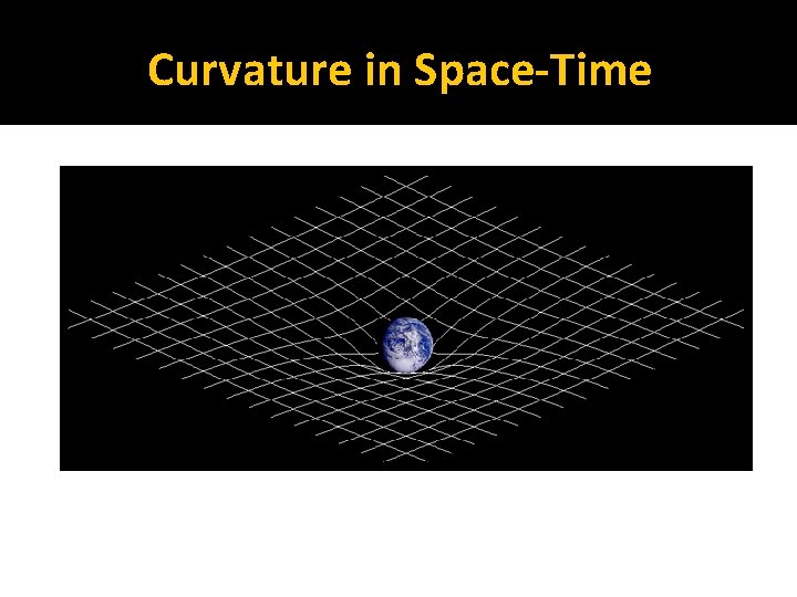 Curvature in Space-Time 