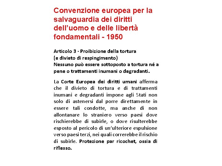 Convenzione europea per la salvaguardia dei diritti dell’uomo e delle libertà fondamentali - 1950