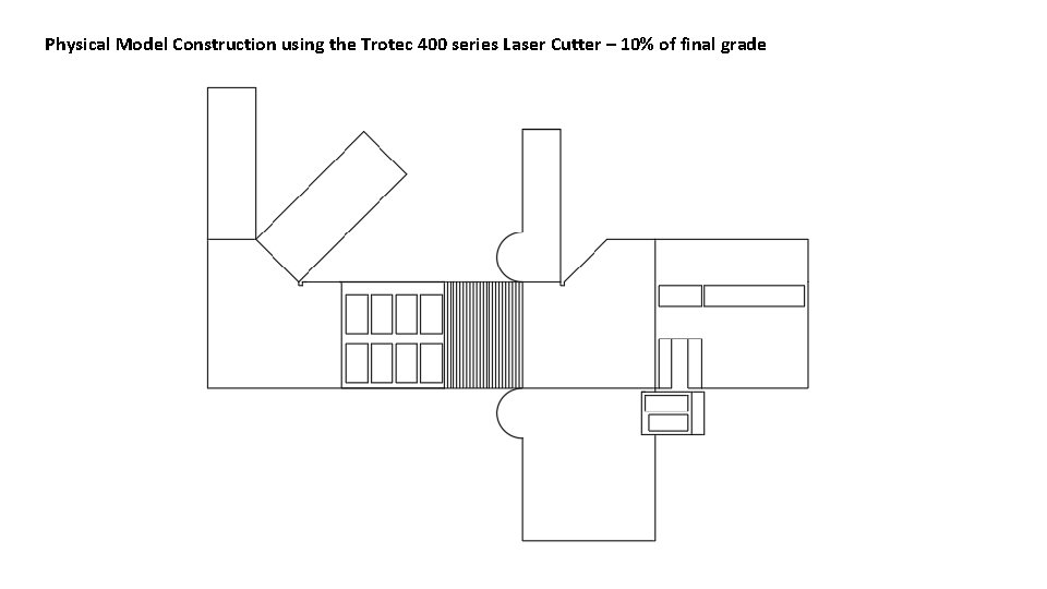 Physical Model Construction using the Trotec 400 series Laser Cutter – 10% of final