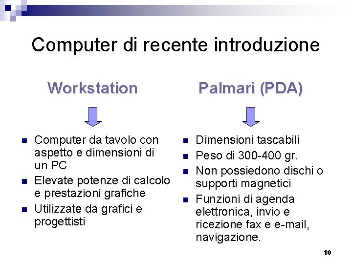 Computer di recente introduzione Workstation n Computer da tavolo con aspetto e dimensioni di