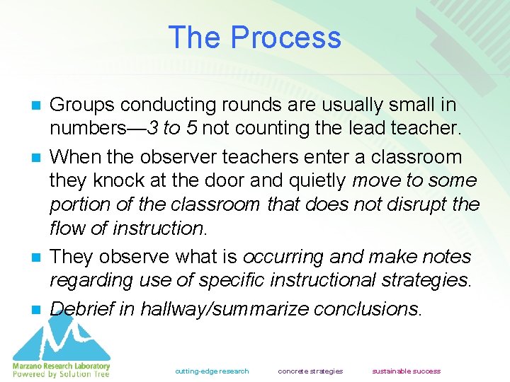 Teaching Groups On Rounds Conducting Instructional Rounds cuttingedge research concrete ...