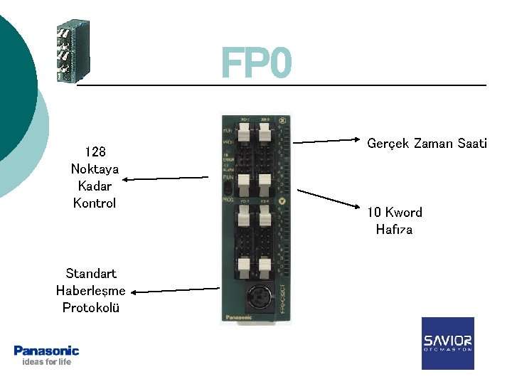 FP 0 128 Noktaya Kadar Kontrol Standart Haberleşme Protokolü Gerçek Zaman Saati 10 Kword