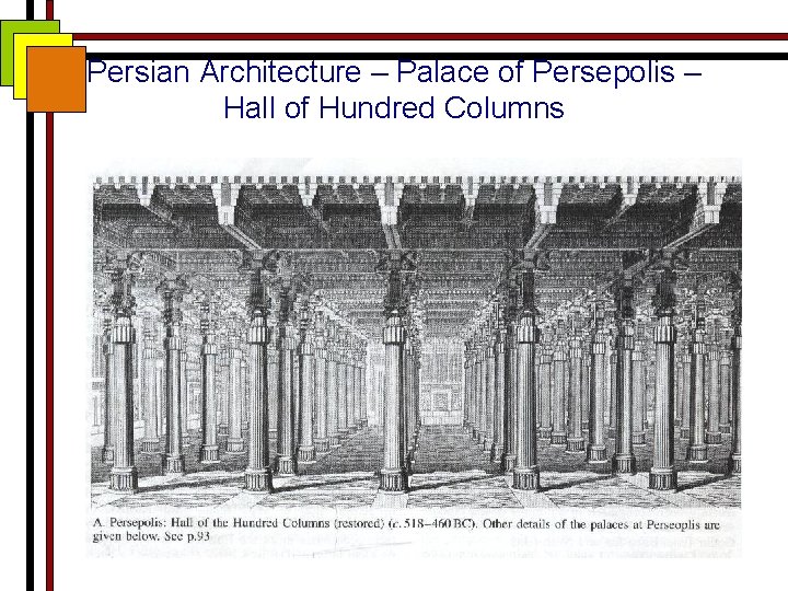 Persian Architecture – Palace of Persepolis – Hall of Hundred Columns 