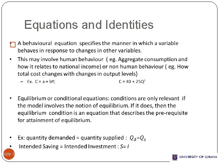 Equations and Identities � Slide 19 