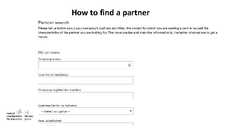 How to find a partner 