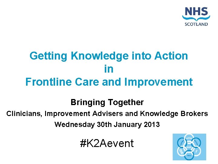 Frontline Knowledge Getting Knowledge into Action in Frontline Care and