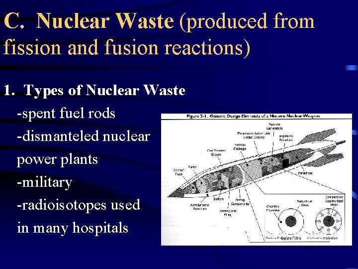 C. Nuclear Waste (produced from fission and fusion reactions) 1. Types of Nuclear Waste