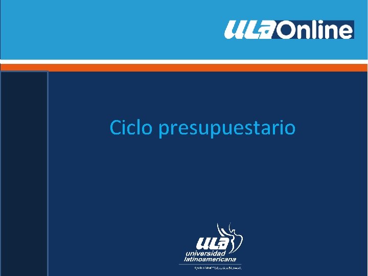 Ciclo presupuestario 