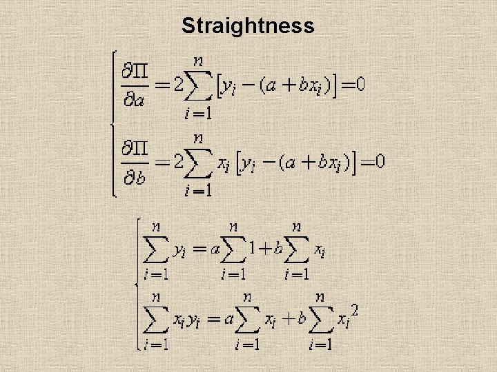 Straightness 