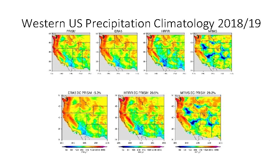 Western US Precipitation Climatology 2018/19 