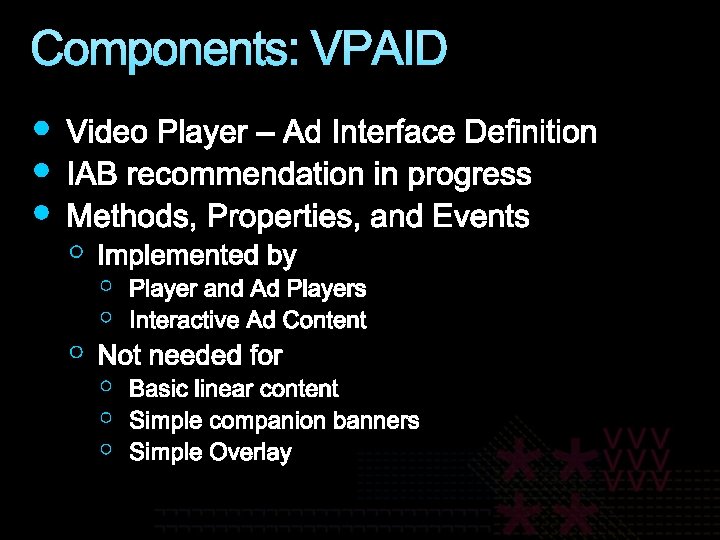 Components: VPAID 