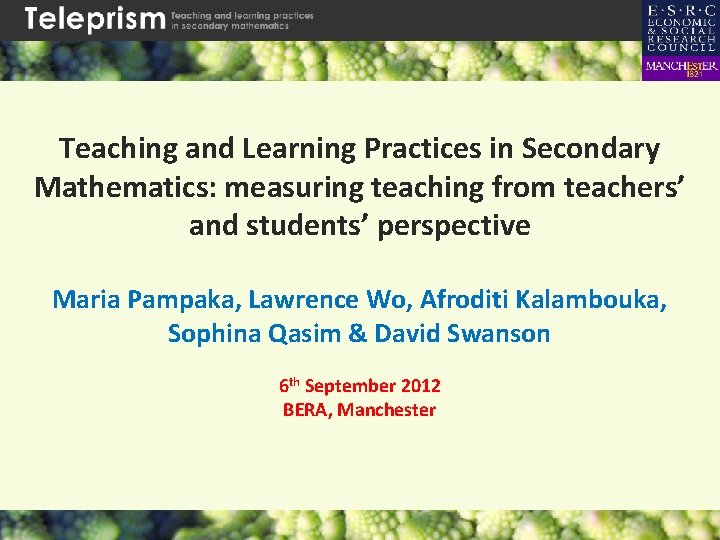 Teaching and Learning Practices in Secondary Mathematics: measuring teaching from teachers’ and students’ perspective