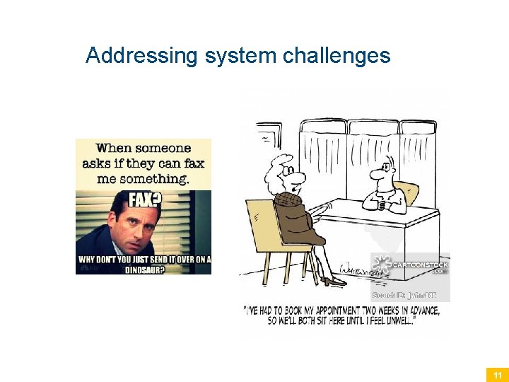 Addressing system challenges 11 
