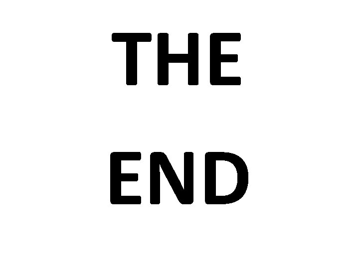 THE END 