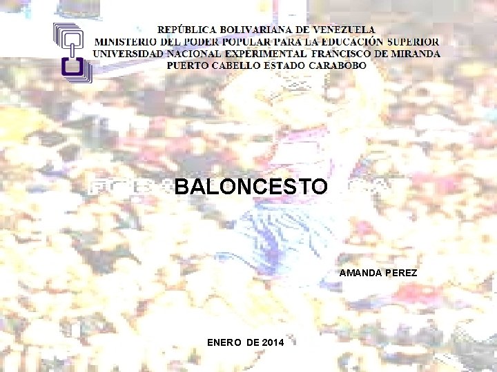 BALONCESTO AMANDA PEREZ ENERO DE 2014 
