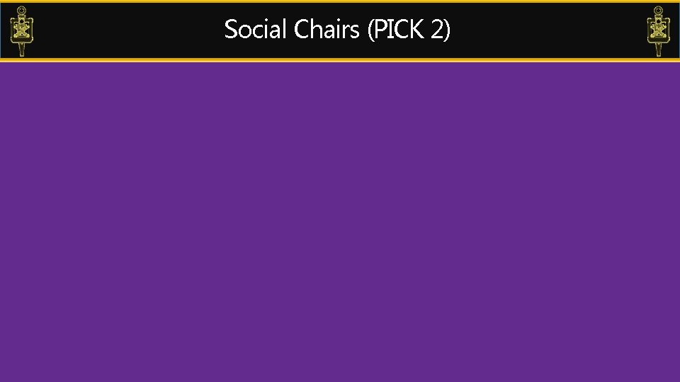 Social Chairs (PICK 2) 