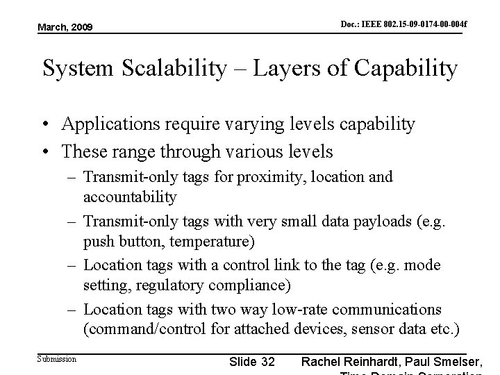 Doc. : IEEE 802. 15 -09 -0174 -00 -004 f doc. : IEEE 802.