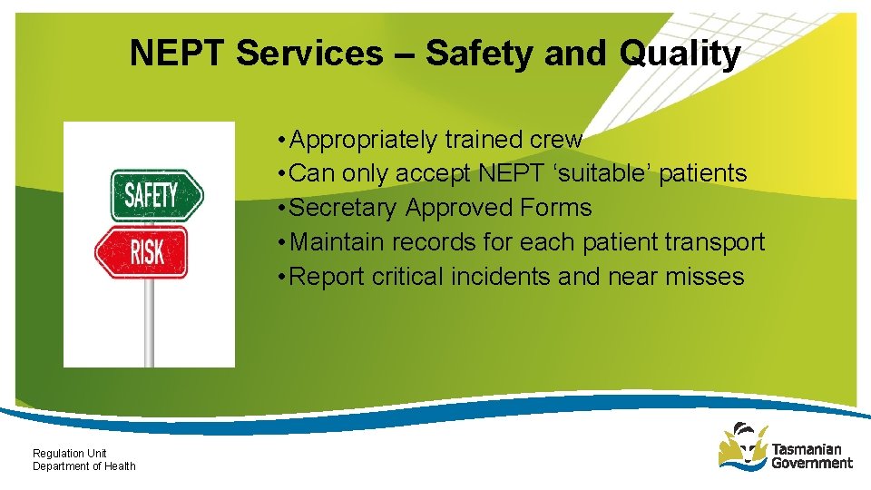 Nept Post NonEmergency Patient Transport Regulation For Private Referring Health