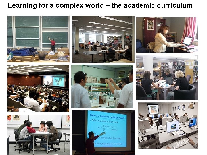 Learning for a complex world – the academic curriculum 