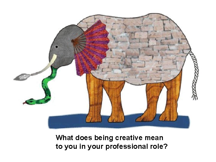 What does being creative mean to you in your professional role? 