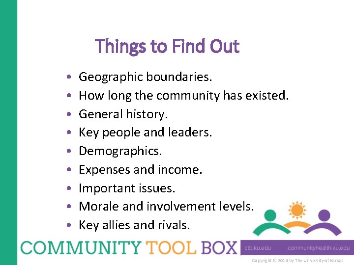 Community Fact Guide Understanding and Describing the Community Copyright 2014 by
