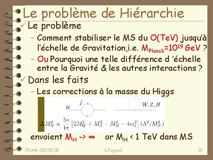 Le problème de Hiérarchie ü Le problème – Comment stabiliser le MS du O(Te.