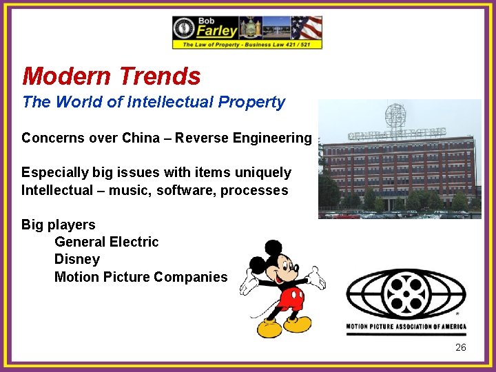 Modern Trends The World of Intellectual Property Concerns over China – Reverse Engineering Especially