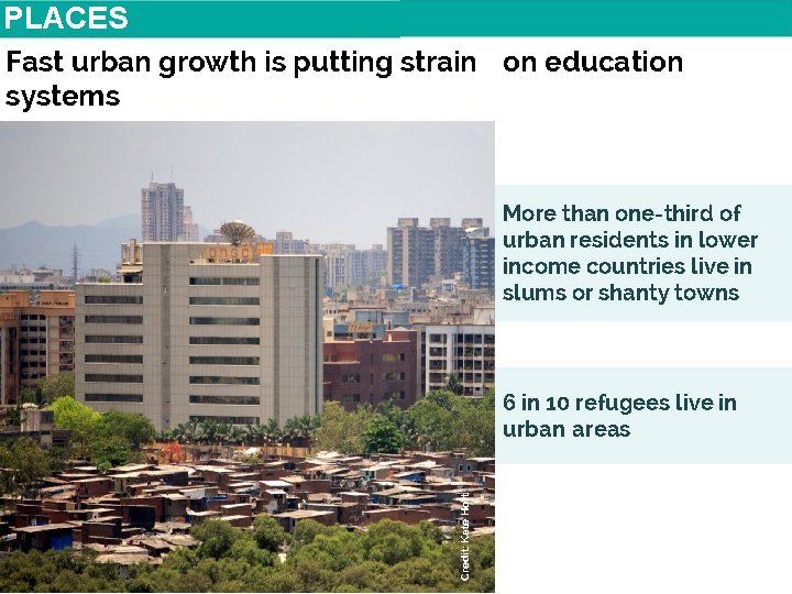 PLACES Fast urban growth is putting strain on education systems More than one-third of