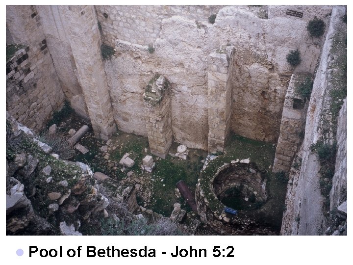 l Pool of Bethesda - John 5: 2 
