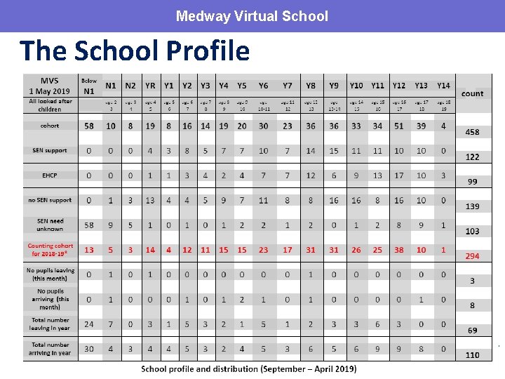 Medway Virtual School The School Profile 