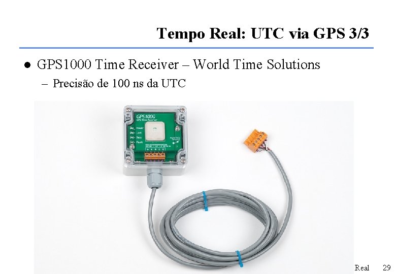 Tempo Real: UTC via GPS 3/3 l GPS 1000 Time Receiver – World Time