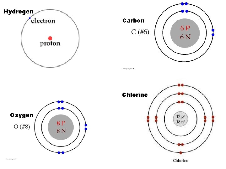 Hydrogen Carbon Chlorine Oxygen 