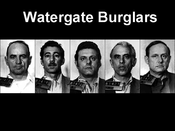 Watergate Burglars 