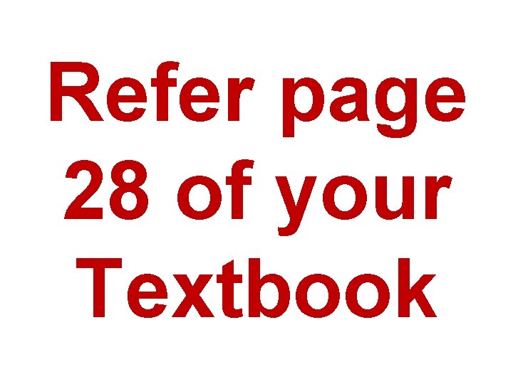 Refer page 28 of your Textbook 